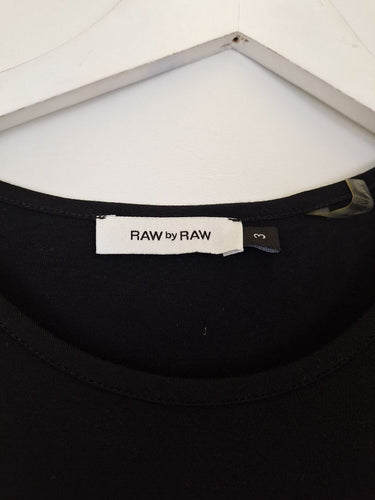 Second-Hand - RAW by RAW Extra Long Asymmetrical Hem Top Size 12 - SwapUp