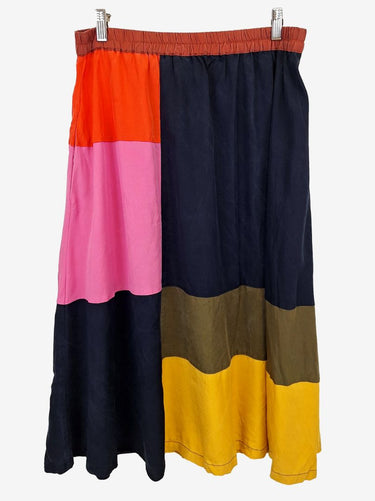 Nancybird Muted Colour Block Patchwork Skirt Size L