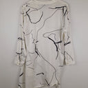 Second-Hand - Motto Expressive Ink Flowy Tunic Blouse Size 10 - SwapUp