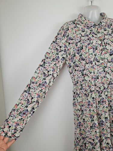 Second-Hand - Ganni Effortless Chic Floral Shirt Dress Size M - SwapUp