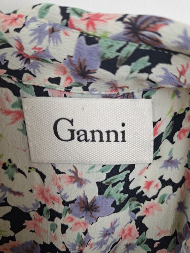 Second-Hand - Ganni Effortless Chic Floral Shirt Dress Size M - SwapUp