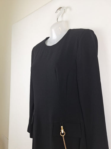 Second-Hand - Cue Sleek Gold Chain Mini Dress Size 8 - SwapUp