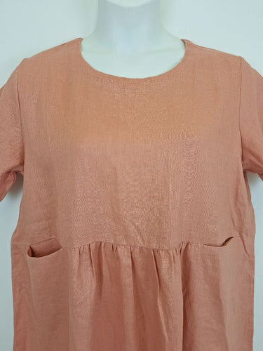 Second-Hand - Tirelli Vintage Rose High Seam Pocket Midi Dress Size XL - SwapUp