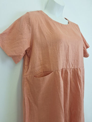 Second-Hand - Tirelli Vintage Rose High Seam Pocket Midi Dress Size XL - SwapUp