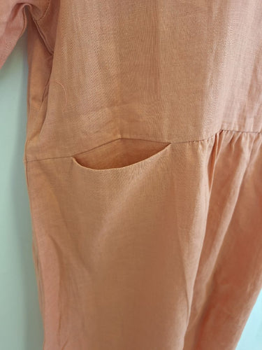 Second-Hand - Tirelli Vintage Rose High Seam Pocket Midi Dress Size XL - SwapUp