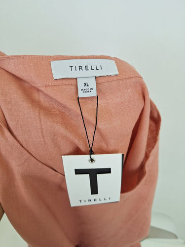 Second-Hand - Tirelli Vintage Rose High Seam Pocket Midi Dress Size XL - SwapUp