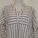 Second-Hand - Assorted Brands Effortless Striped Cotton/Linen Blend Mini Dress Size OSFA - SwapUp