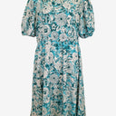 Second-Hand - Review Holiday Charm Aqua Floral Maxi Dress Size 18 - SwapUp