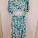 Second-Hand - Review Holiday Charm Aqua Floral Maxi Dress Size 18 - SwapUp
