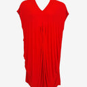 Second-Hand - Assorted Brands Fiery Draped Jersey Mini Dress Size XL - SwapUp