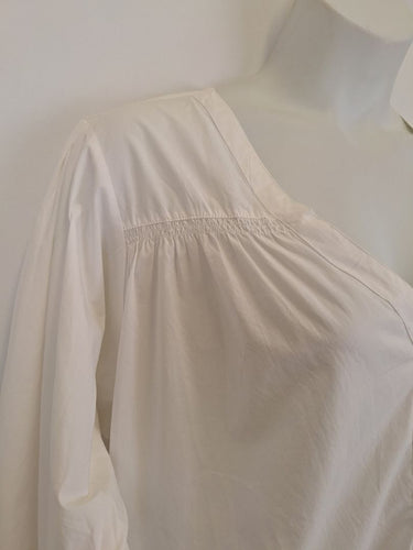 Second-Hand - DEIJI STUDIOS Classic Coastal Crisp Float Midi Dress Size M - SwapUp