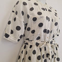Second-Hand - Frankie + Dash Washed Polka Dot Puff Sleeve Dress Size 16 - SwapUp