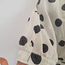 Second-Hand - Frankie + Dash Washed Polka Dot Puff Sleeve Dress Size 16 - SwapUp