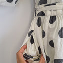 Second-Hand - Frankie + Dash Washed Polka Dot Puff Sleeve Dress Size 16 - SwapUp