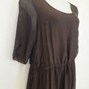 Second-Hand - Assorted Brands Burnt Umber Silk Blend Dress Size OSFA - SwapUp