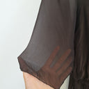 Second-Hand - Assorted Brands Burnt Umber Silk Blend Dress Size OSFA - SwapUp