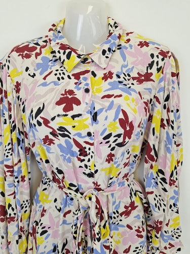 Second-Hand - Gorman Pastel Midi Shirt Dress Size 10 - SwapUp