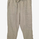 Second-Hand - Country Road Light Olive Panelled Pants Size 12 - SwapUp