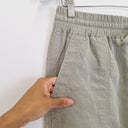 Second-Hand - Country Road Light Olive Panelled Pants Size 12 - SwapUp