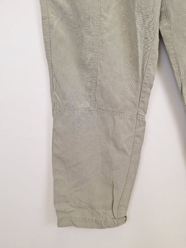 Second-Hand - Country Road Light Olive Panelled Pants Size 12 - SwapUp