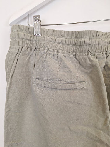 Second-Hand - Country Road Light Olive Panelled Pants Size 12 - SwapUp