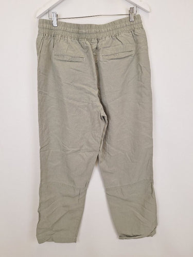 Second-Hand - Country Road Light Olive Panelled Pants Size 12 - SwapUp