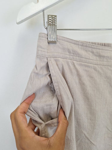 Second-Hand - Trenery Dove Linen Blend Everyday Pants Size 12 - SwapUp