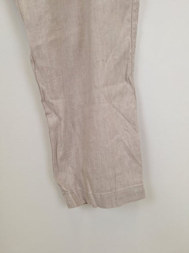 Second-Hand - Trenery Dove Linen Blend Everyday Pants Size 12 - SwapUp