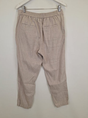 Second-Hand - Trenery Dove Linen Blend Everyday Pants Size 12 - SwapUp