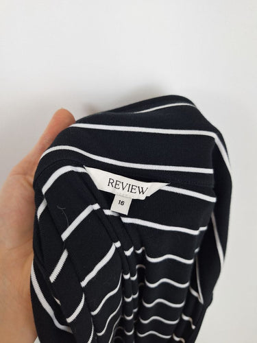 Second-Hand - Review Striped Sleeveless Weekender Dress Size 16 - SwapUp