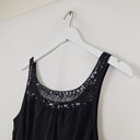 Second-Hand - Table Eight Ink Embroidered Silk Blouse Size L - SwapUp