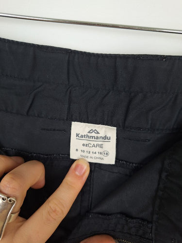 Second-Hand - Kathmandu Black Casual 3/4 Shorts Size 18 - SwapUp