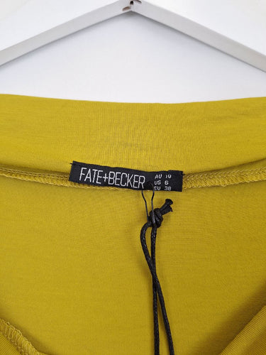 Second-Hand - Fate + Becker Charteuse Mustard Dreamer Top Size 10 - SwapUp