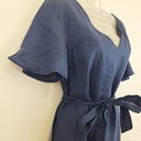 Second-Hand - Fate + Becker Azure Temptation Belted Midi Dress Size 8 - SwapUp
