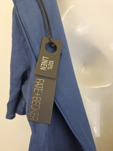 Second-Hand - Fate + Becker Azure Temptation Belted Midi Dress Size 8 - SwapUp