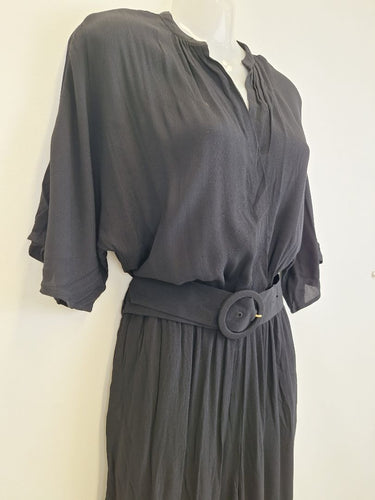 Second-Hand - Fate + Becker Nero Wild Is the Wind Jumpsuit Size 8 - SwapUp