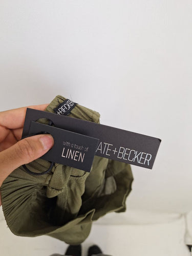 Second-Hand - Fate + Becker Khaki Occasional Dream Shorts Size 8 - SwapUp