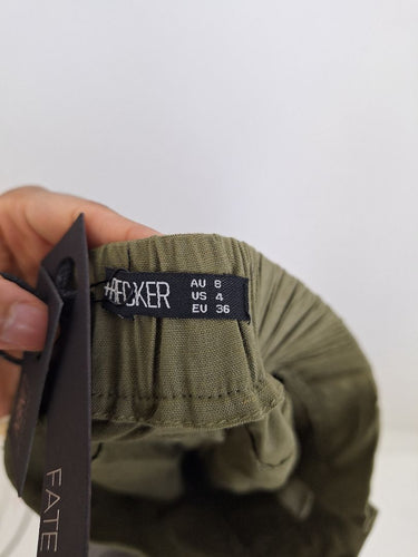 Second-Hand - Fate + Becker Khaki Occasional Dream Shorts Size 8 - SwapUp