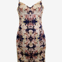 Second-Hand - Saba Patterned Panelled Sleek Midi Dress Size 8 - SwapUp