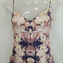 Second-Hand - Saba Patterned Panelled Sleek Midi Dress Size 8 - SwapUp