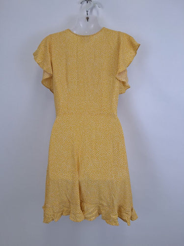 Second-Hand - Auguste Yellow Spotted Preppy Day Dress Dress Size 8 - SwapUp
