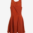 Second-Hand - Cue Copper Draped Flowy Mini Dress Size 8 - SwapUp