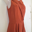 Second-Hand - Cue Copper Draped Flowy Mini Dress Size 8 - SwapUp