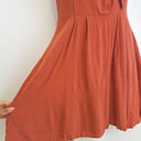 Second-Hand - Cue Copper Draped Flowy Mini Dress Size 8 - SwapUp