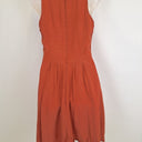 Second-Hand - Cue Copper Draped Flowy Mini Dress Size 8 - SwapUp