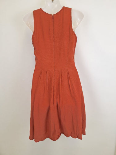 Second-Hand - Cue Copper Draped Flowy Mini Dress Size 8 - SwapUp