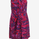 Second-Hand - Saba Bright Pop Animal Silk Mini Dress Size 8 - SwapUp