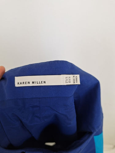 Second-Hand - Karen Millen Tuequoise Block Pencil Mini Dress Size 14 - SwapUp