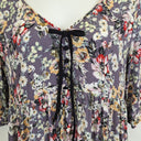 Second-Hand - Leona Edmiston Floaty Lavender Floral Mini Dress Size XL - SwapUp