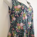 Second-Hand - Revival Dreamy Navy Floral Cotton Midi Dress Size 18 - SwapUp